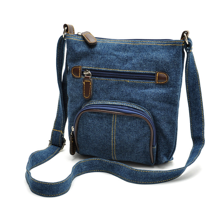 Bolso de hombro de mezclilla azul al por mayor